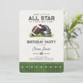 サッカーリトルオールスターバラー誕生日パーティー 招待状 (スタンド正面)