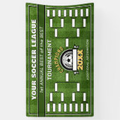 サッカーリーグの大会場一覧 横断幕 (縦)