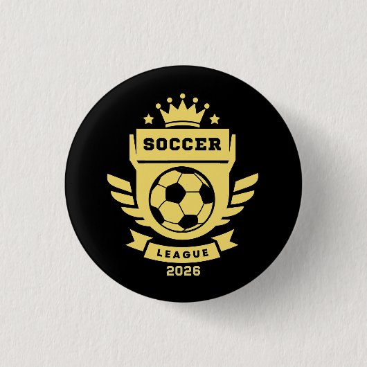 サッカーリーグ2026 缶バッジ (正面)