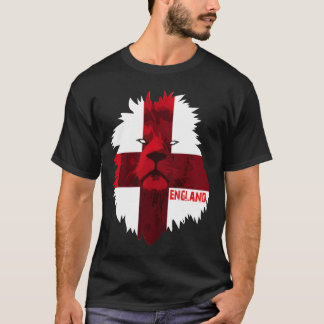 サッカーリーム イングランド ナショナル プライド ライオン フラッグ ファミリー Tシャツ