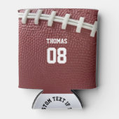 サッカールックの名前と番号パーソナライズされた 缶クーラー (正面)