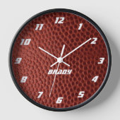 サッカールックパーソナライズされたウォール時計 壁時計 (正面)