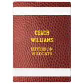 サッカールックパーソナライズされたス クリップボード (裏面)