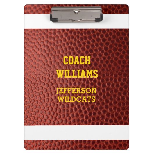 サッカールックパーソナライズされたス クリップボード (正面)