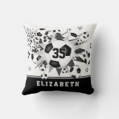 サッカールームのデコガールズスポーツスター クッション (裏面)