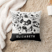 サッカールームのデコガールズスポーツスター クッション (ブランケット)