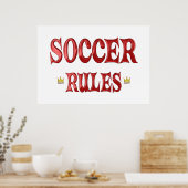 サッカールール ポスター (キッチン)