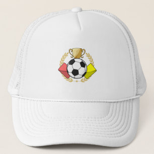 サッカーレッド&イエローカードトロフィー キャップ