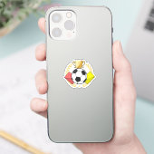 サッカーレッド&イエローカードトロフィー シール (スマートフォン)