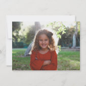 サッカーレッド、ホワイト、ブルー誕生日 招待状 (裏面)