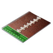 サッカーレースのテクスチャ背景 ノートブック (左側)