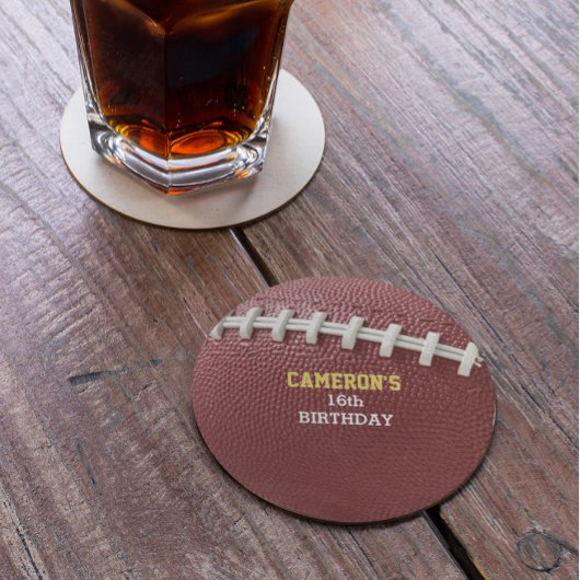 サッカーレース金ゴールド ラウンドペーパーコースター