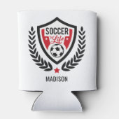 サッカーロゴ名前をカスタムする 缶クーラー (裏面)