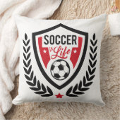 サッカーロゴ装飾用クッション クッション (ブランケット)