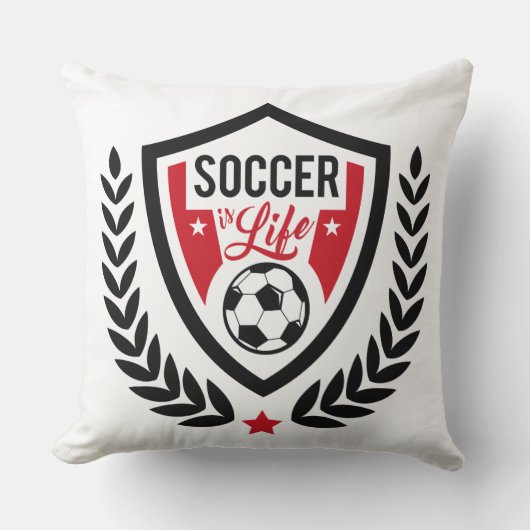 サッカーロゴ装飾用クッション クッション (正面)