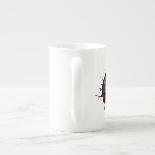 サッカーロゴ、サッカー名前をカスタムする、サッカーギフト ボーンチャイナマグカップ (裏面)