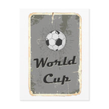 サッカーワールドカップヴィンテージスタイルポスターアートデザイン