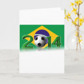 サッカーワールドカップ2014 カード (黄色い花)