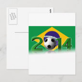 サッカーワールドカップ2014 ポストカード (正面/裏面)