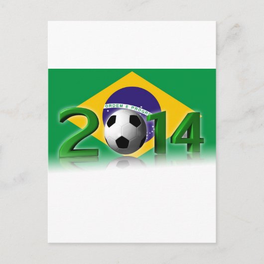 サッカーワールドカップ2014 ポストカード (正面)