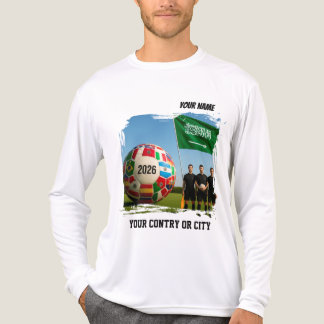 サッカーワールドカップ2026 サッカー サウジアラビア カスタム 名前 &   トライブレンドＴシャツ