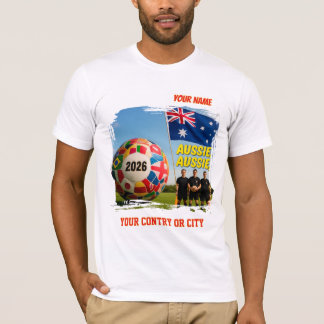 サッカーワールドカップ2026 SUDAFRICA カスタムネーム国名  Tシャツ
