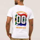 サッカーワールドカップ2026 SUDAFRICA カスタム 名前 国名 Tシャツ (裏面)