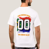 サッカーワールドカップ2026 SUDAFRICA カスタム 名前 国名 Tシャツ (裏面)