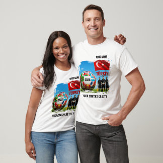 サッカーワールドカップ2026 TURQUIA カスタムネーム& Tシャツ