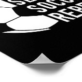 サッカー三昧だ サッカー好きな人へ ポスター (角)