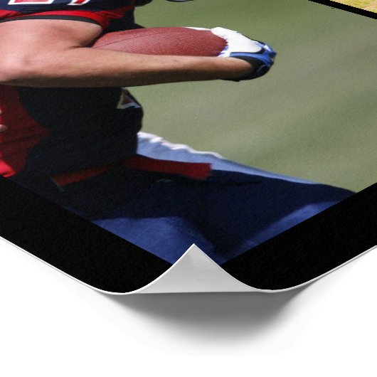 サッカー上級卒業6フォトコラージュ ポスター (角)