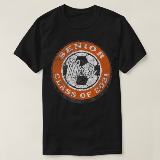 サッカー上級選手2021年燃えたオランのママ級 Tシャツ (デザイン正面)