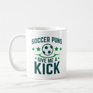 サッカー与えが私を蹴る コーヒーマグカップ