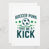 サッカー与えが私を蹴る サンキューカード (正面/裏面)