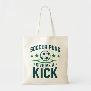 サッカー与えが私を蹴る トートバッグ