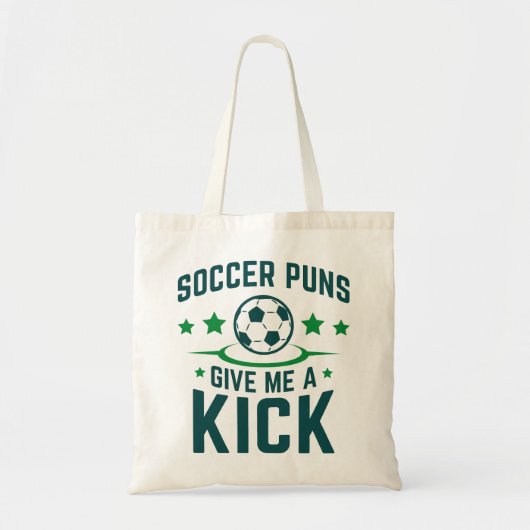 サッカー与えが私を蹴る トートバッグ (正面)