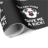 サッカー与えのパッン私のキックスポーツプンダークBG ラッピングペーパー (ロールコーナー)