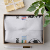 サッカー世界の国旗モノグラム 薄葉紙 (ギフト)