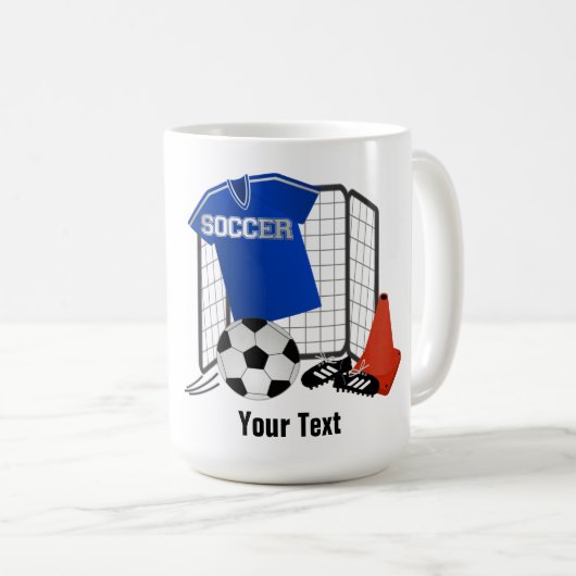サッカー二音マグカップ コーヒーマグカップ (正面右)