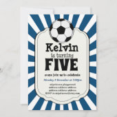 サッカー五球招待状 招待状 (正面)