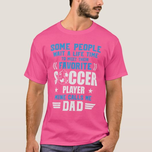 サッカー何人かの人々は私に電話を待つパパチームPla Tシャツ (正面)