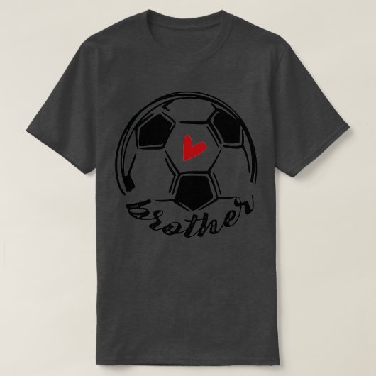 サッカー兄おもしろい弟の日 Tシャツ (デザイン正面)