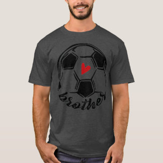 サッカー兄おもしろい弟の日 Tシャツ