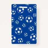 サッカー先生ホールパススクールカラー バッジ (正面)