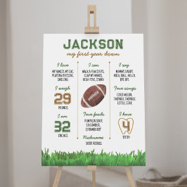 サッカー初の誕生日マイルストーンポスター ポスター