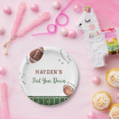 サッカー初年ダウン誕生日 ペーパープレート (パーティー)