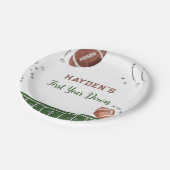 サッカー初年ダウン誕生日 ペーパープレート (アングル)