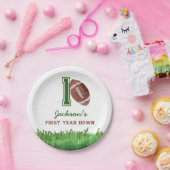 サッカー初年ダウン誕生日 ペーパープレート (パーティー)