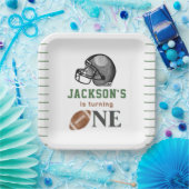 サッカー初年ダウン誕生日 ペーパープレート (パーティー)