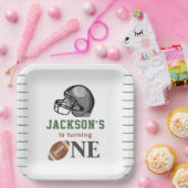 サッカー初年ダウン誕生日 ペーパープレート (パーティー)